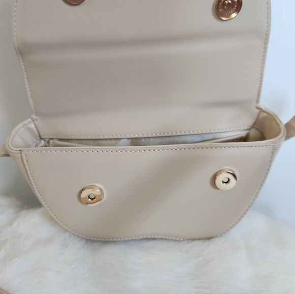 NWT Melie Bianco Frieda Nude Recycled Vegan Leather Crossbody Bag - Picture 6 of 12